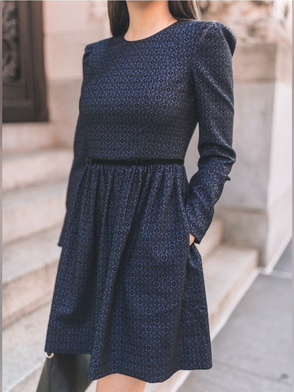Gal Meets Glam Callie Dress Navy